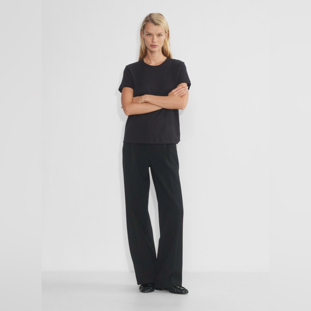 Aritzia Babaton black crewneck T-shirt
